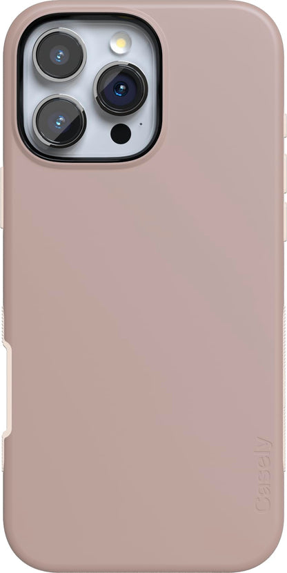 Casely iPhone 16 Pro Case | Fit Check | Neutral Checkerboard | Compatible with MagSafe | Bold Protective Design