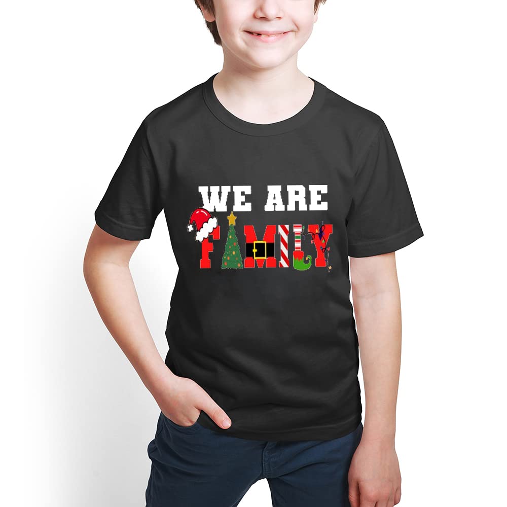 Merry and Bright Shirt Christmas T-Shirts for Family Couple Outfit Tee Parent-Child Short Sleeves Christmas Top