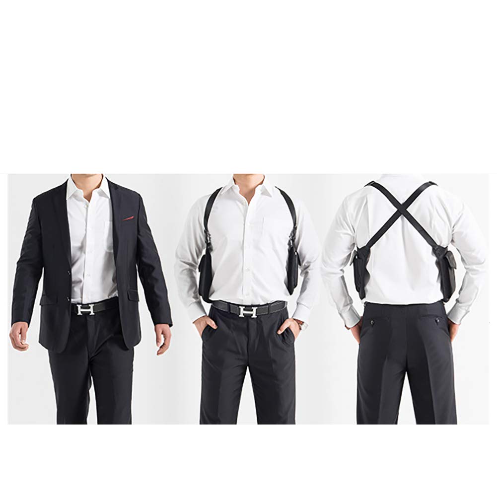 Anti-Thief Hidden Underarm Shoulder Bag, Concealed Pack Pocket, Multi-Purpose Men/Women Safety Double Storage Armpit Holster Tactical Bag for Travel Outdoors