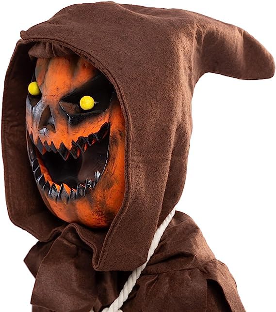 Spooktacular Creations Scary Scarecrow Costume for Kids, Halloween Costume for Boys w/Pumpkin Head, Pumpkin Outfit for Boys