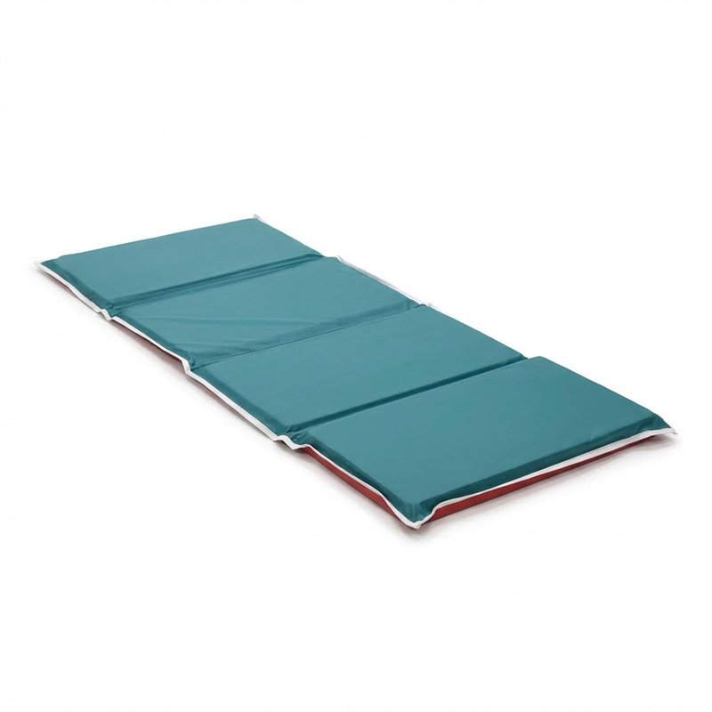 Children's Factory Toddler Nap Mats, Hand-Washable Soft Nap Mat with Pillow for Preschool and Daycare, Red and Green, Set of 10