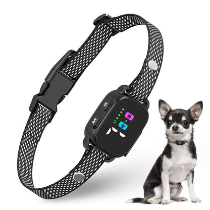 RICIVI Anti-Bark Collar for Small Dogs, No Shock Anti Barking Collars with 7 Sensitivities, 3 Adjustable Modes Beep & Vibration, IP67 Waterproof - Effective & Humane Small Dogs Bark Collar, Dark Black