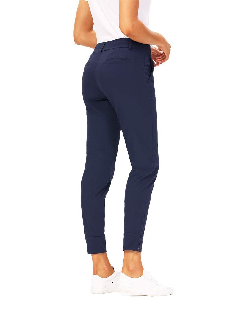 Hiverlay Womens pro Golf Pants Quick Dry Slim Lightweight Work Pants with Straight Ankle Also for Hiking or Casual Ladies，Deepblue-m