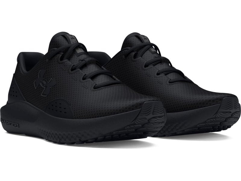 Under Armour Men's Charged Surge 4, (002) Black/Black/Black, 9.5, US