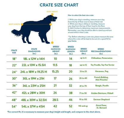 New World Newly Enhanced Double Door 60.96 cm (24-Inch) Dog Crate for Small Dog Breeds; Includes Leak-Proof Pan, Floor Protecting Feet, & New Patented Features; B24
