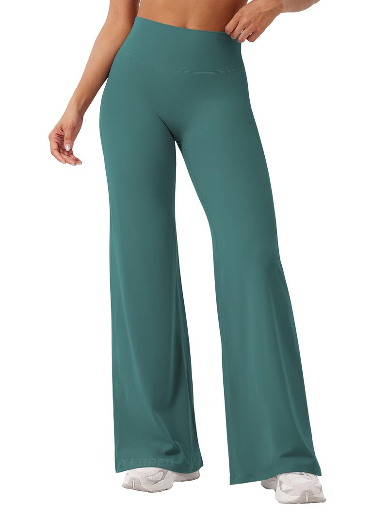 YEOREO Workout Leggings Womens No Front Seam Straight Leggings 31.5" High Waist Buttery Eddiy Gym Yoga Pants Mediterranea XXS
