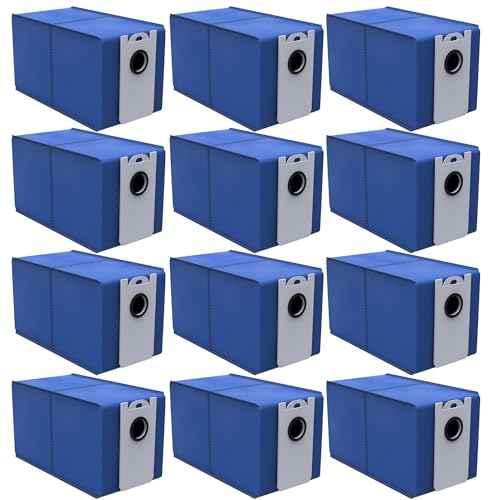 12 Pack Replacement Dust Bags Compatible With bObsweep UltraVision Self-emptying Robot Vacuum Cleaner,Disposable Dust Bag