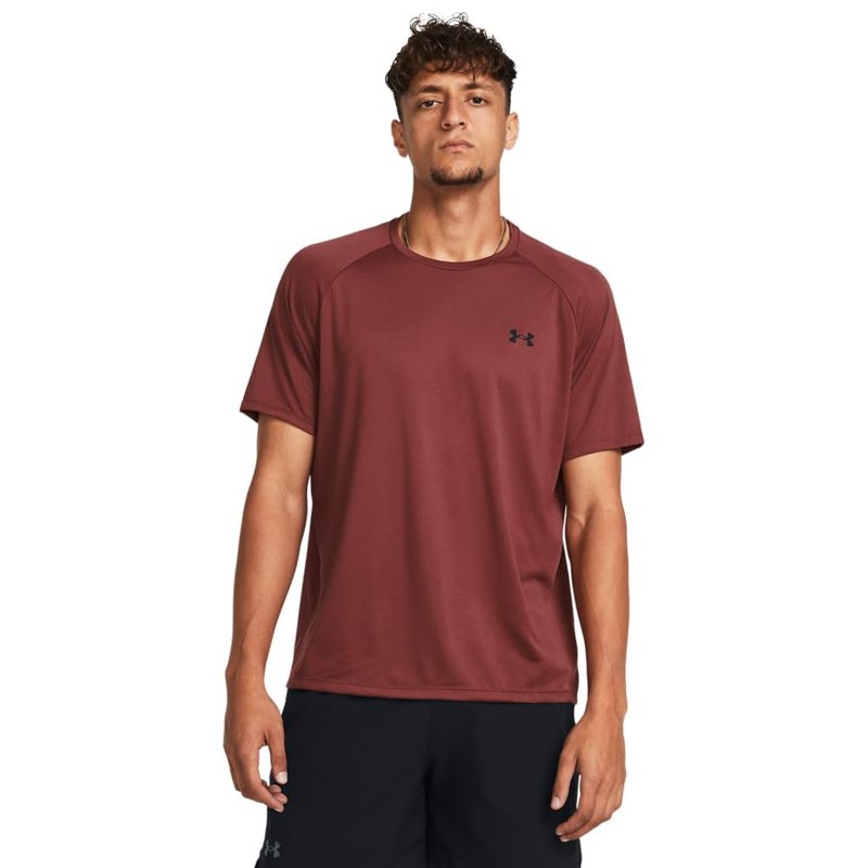 Under Armour Men's Tech 2.0 Short-Sleeve T-Shirt, (689) Cinna Red / / Black, Small