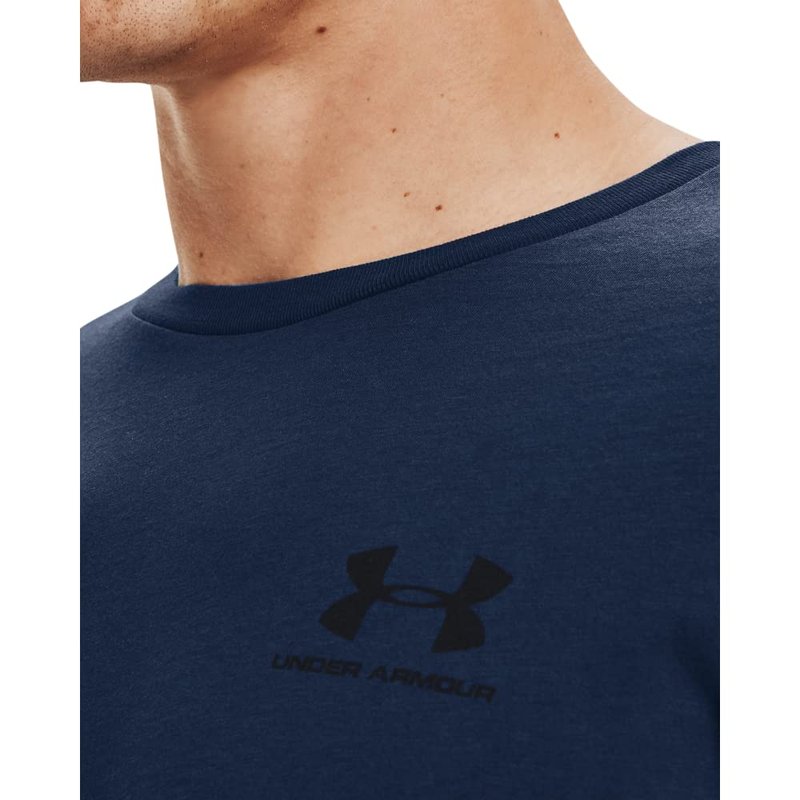 Under Armour Men's UA Sportstyle Left Chest Short Sleeve Shirt LG Navy