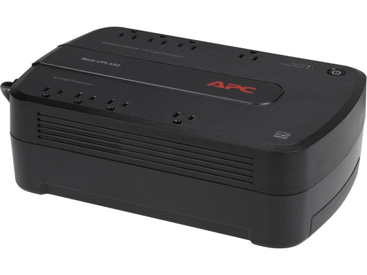 APC UPS Battery Backup Surge Protector, BE650G1, Dataline Protection, Backup Battery Power Supply