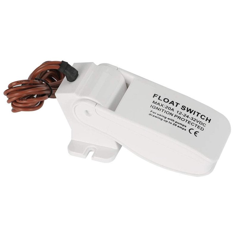 Sanuke Bilge Pump for Boat 12V 1500GPH Submersible Marine Pump for Portable Boat Accessories，Low Noise Electric with float switch