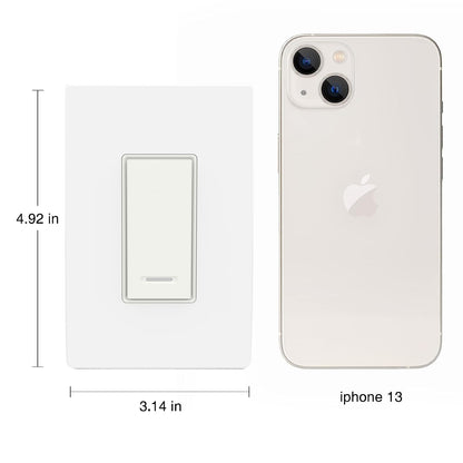 BN-LINK Smart Electrical Outlet with 2 Controlled Plugs and Type-C Charging, in-Wall Smart Wi-Fi Outlet with Voice and APP Remote Control, Compatible with Alexa and Google Assistant, 2.4GHz Wi-Fi Only