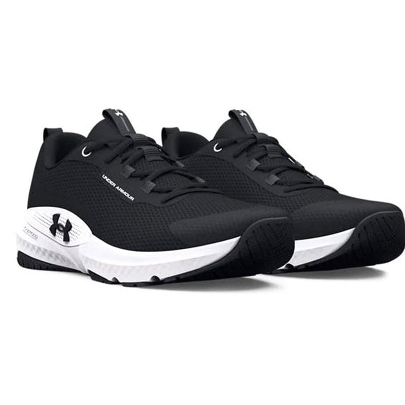Under Armour Women's Dynamic Select, (001) Black/White/Black, 12, US