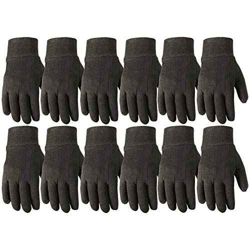 Wells Lamont Versatile Work Gloves Lightweight, Durable, Comfortable Jersey Basic, 12-Pair Bulk Pack, Large (506LZ)