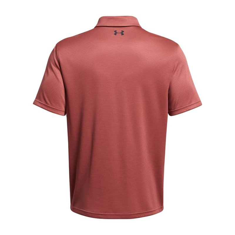 Under Armour Men's Tech Golf Polo, (611) Sedona Red / / Pitch Gray, Large