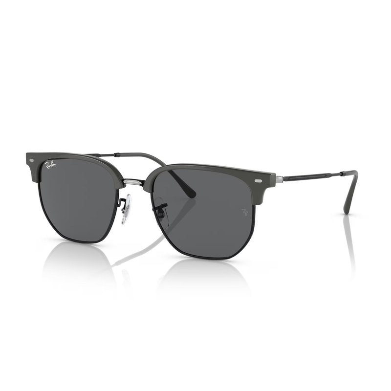 Ray-Ban RB4416 New Clubmaster 6653B1 53MM Grey On Black/Dark Grey Square Sunglasses for Men for Women