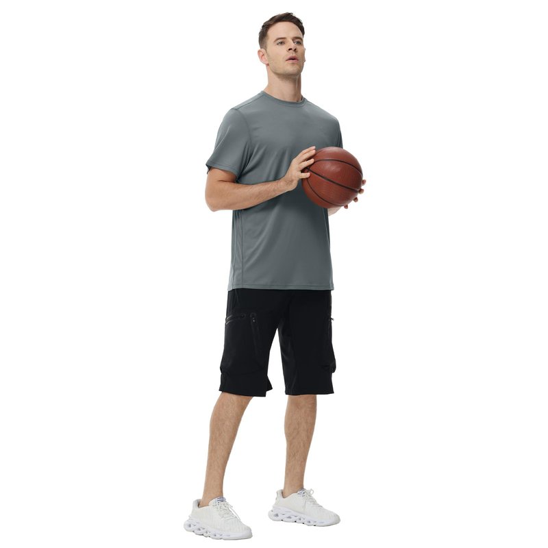 Corna Mens Casual T Shirts,Latest Cheap Plain Gray Wicked Gym T Shirts for Men Big and Tall Gray-L
