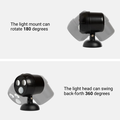 Proxinova Outdoor LED Security Lights, Motion Sensor Lights Outdoor, Outdoor Lights Battery Powered, PIR Sensor, Bright LED Floodlight Battery Powered Outdoor Lights 360° Rotation, Compact & Easy Fit
