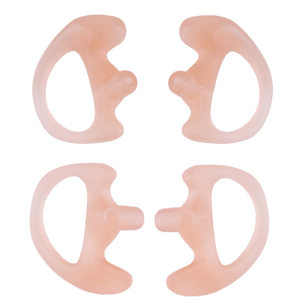 Replacement Earmold Earbud Earplug for M0torola Kenwood Two-Way Radio Air Acoustic Coil Tube Audio Kits (Pink, Medium)