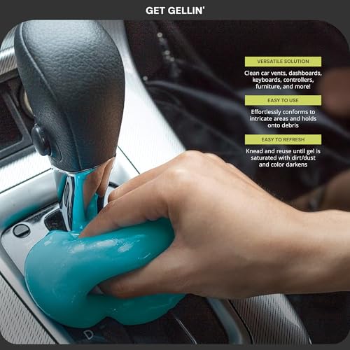 Auto Joe 2-Pack Multi-Purpose Cleaning Gel for Dust and Dirt Removal, 5.6 Ounces