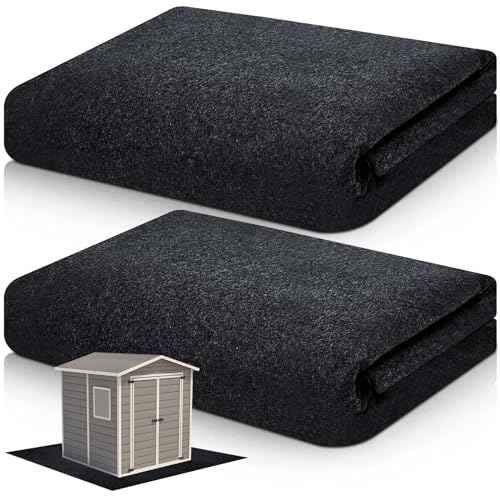 Haull 2 Pcs 6 x 4 ft Outdoor Storage Shed Floor Mat Waterproof Carport Storage shed mat Non Slip Patio Furniture Mat for Protect