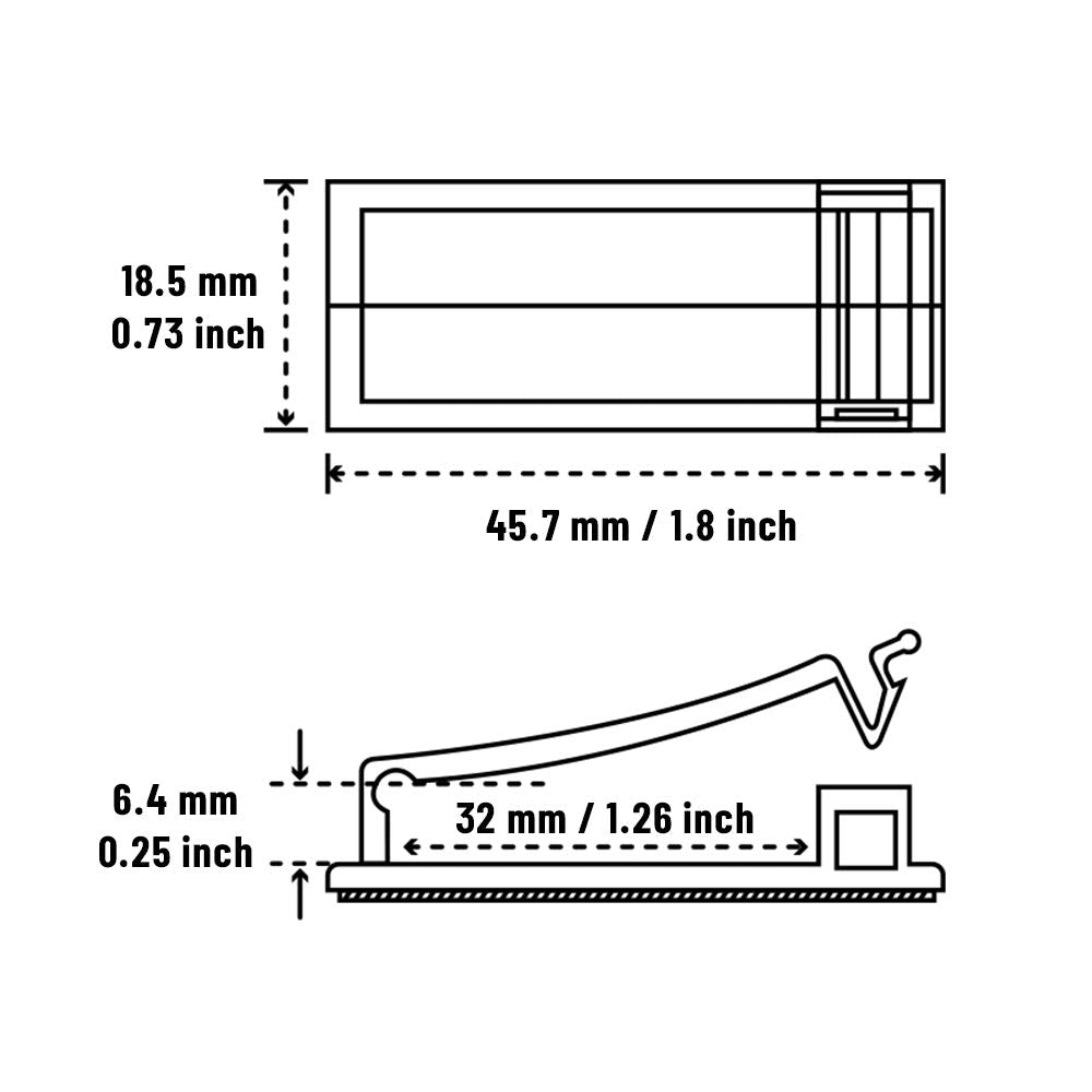 Cable Clips with Strong Self-Adhesive, XIAOXI Multipurpose Wire Clamps for Cable Management and Cable Runs, TV PC Wire Holder Sticky Tidy - (20pcs)
