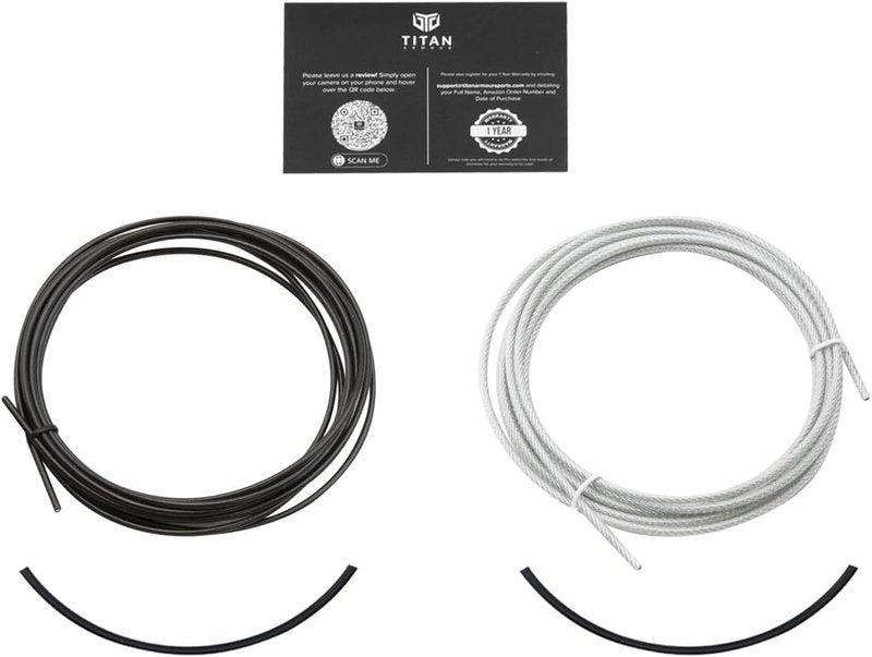 Premium Speed Rope Cables - Adult Jump Rope Set with Steel Ropes & Cable Protectors | Ideal for Fitness, Crossfit, Boxing, MMA