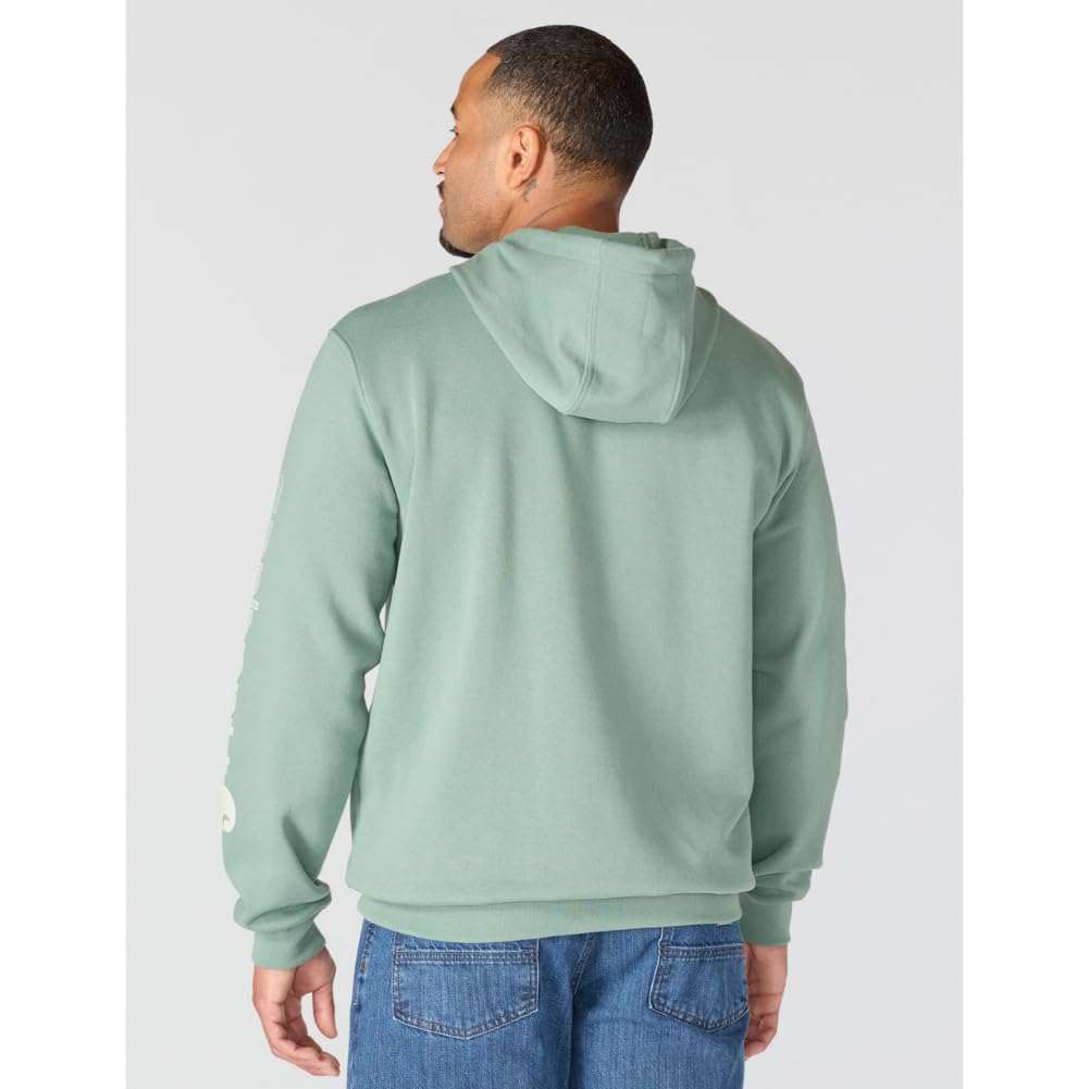 Carhartt Men's Iconic K288 Logo Sweatshirt, Green Slate, Large
