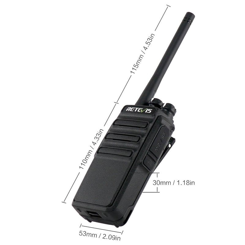 Retevis H-777S Walkie-Talkies Long Range,Rechargeable Two Way Radios,Rugged 2 Way Radio with Earpiece,Hiking Camping Road Trip Gift(2 Pack)