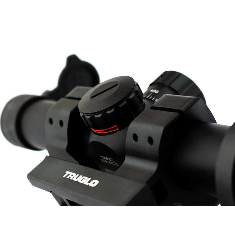 TRUGLO Tru-Brite 30 Series 1-6 x 24mm Tactical Hunting Shooting Durable Waterproof Fogproof Shock Resistant 30mm Aluminum Tube Dual-Color Illuminated Reticle Riflescope Flip-Up Lens Caps Included