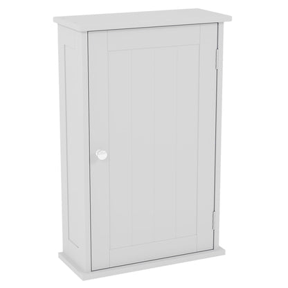 Bath Vida Priano Bathroom Cabinet Single Wall Mounted Storage Cupboard Shelf, White