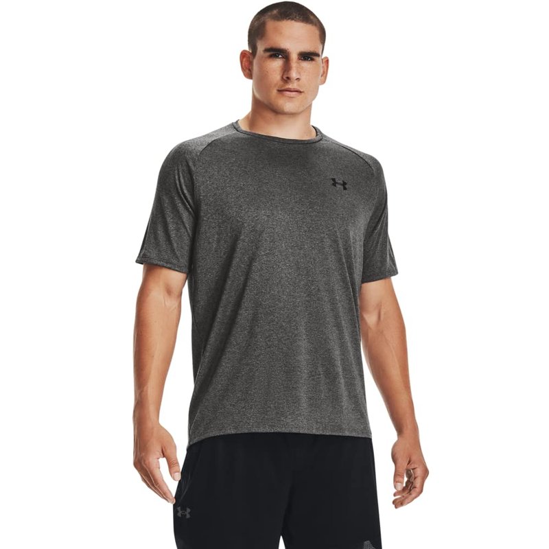 Under Armour Men's Tech 2.0 Short-Sleeve T-Shirt , Charcoal Light Heath (019)/Black, Medium