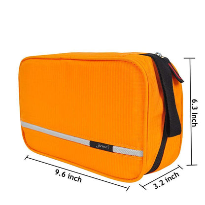 jiemei Hanging Toiletry Bag Waterproof, Travel Wash Bag for Men & Women with 4 Compartments, Foldable Compact Size, Super Durable Fabric