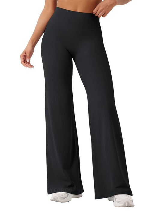 YEOREO Workout Leggings Womens No Front Seam Straight Leggings 31.5" High Waist Buttery Eddiy Gym Yoga Pants Black XL
