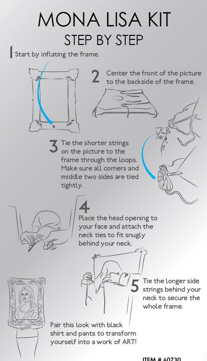 Adult Mona List Kit Costume