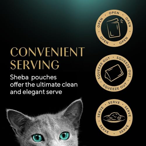 Sheba Cat Wet Food - Fresh and Fine - Cat Pouches Poultry in Gravy - 50 x 50 g Pack