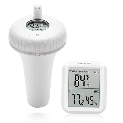 INKBIRD IBS-P01R 2nd Generation Wireless Floating Pool Thermometer Easy to Read for Hot Tub, Compatible with Gateway IBS-M1 and IBS-M2