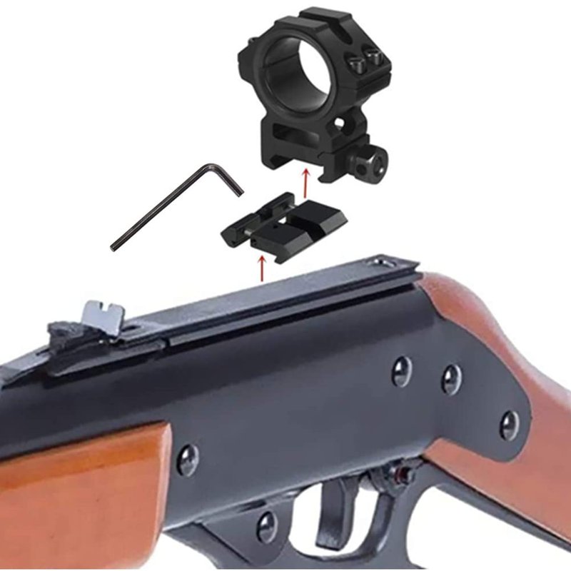 CAJOAUIS 2pcs 11mm Dovetail to 20mm Picatinny Weaver Low Profile Snap-in Rail Adaptor for Rifle Scope