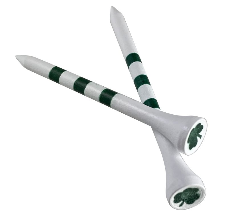 PrideSports Shamrocks Wooden Golf Tees - 2-3/4 Inch, 45 Count - Special Edition - Perfect for St. Patrick's Day