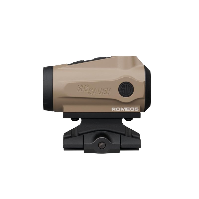 SIG SAUER ROMEO5 GEN II 1x20mm Compact Durable IPX-7 Waterproof Rifle Shooting Sight, Parallax-Free Optical Design, 12 Illumination Settings - GEN II Red Dot Sight - FDE (SOR5111)