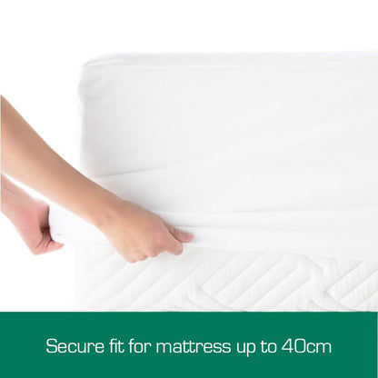 Australian Made Fully Fitted Cotton Quilted Mattress Protector Machine Washable (All Size) (Queen)