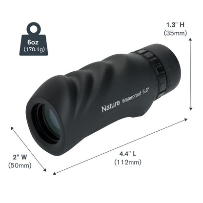 Celestron – Nature 10x25 Monocular – Ideal for Hiking and Wildlife Viewing – Multi-Coated Optics – 25mm Objective Lens – BaK-4 Prism –Twist-Up Eyecup – Waterproof & Fogproof