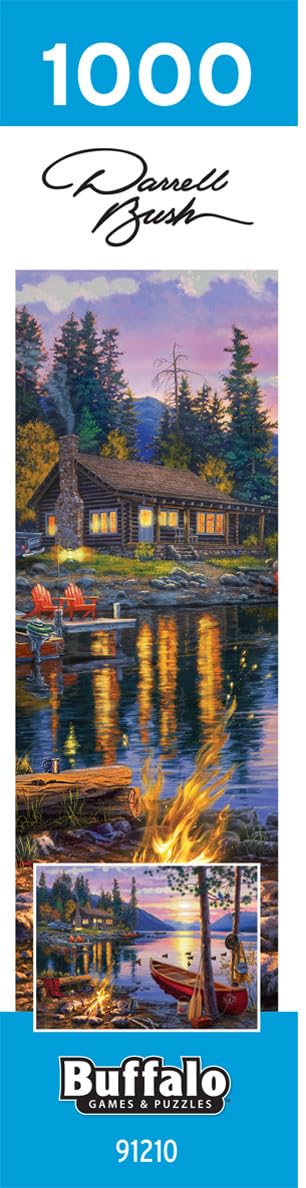 Buffalo Games - Darrell Bush - Canoe Lake - 1000 Piece Jigsaw Puzzle For Adults - Challenging Puzzle Perfect for Game Nights - Finished Size Is 26.75 x 19.75