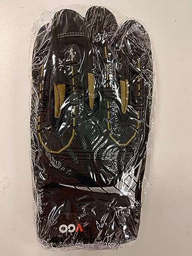 Vgo... Safety Work Gloves Touchscreen, Anti Impact Heavy Duty Gloves Antivibration for Warehouse Trucker Carpenters Fitter Moto, 1 pair