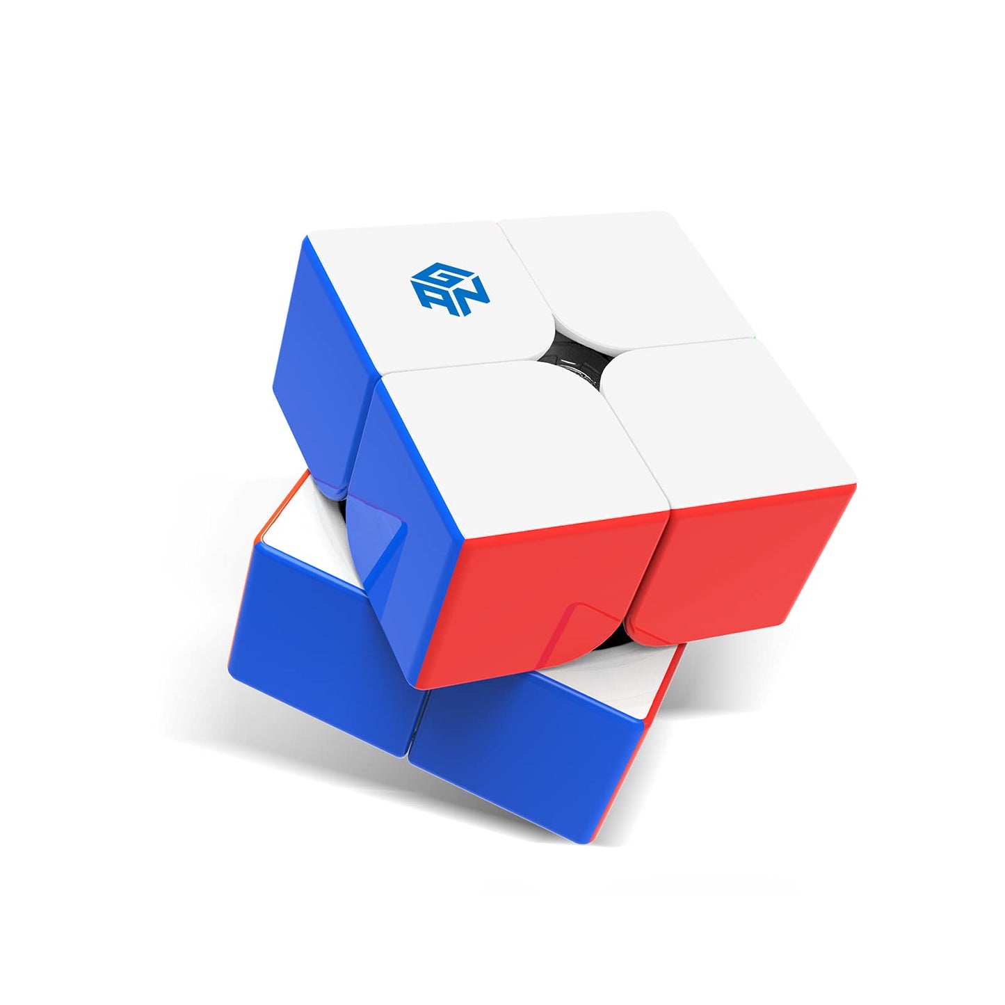 GAN 251 M Air, GAN 2x2 Magnetic Speed Cube Stickerless Gans 251 Mini Cube with Magnets Puzzle Cube Toy for Beginner(Frosted Surface Primary Internal)