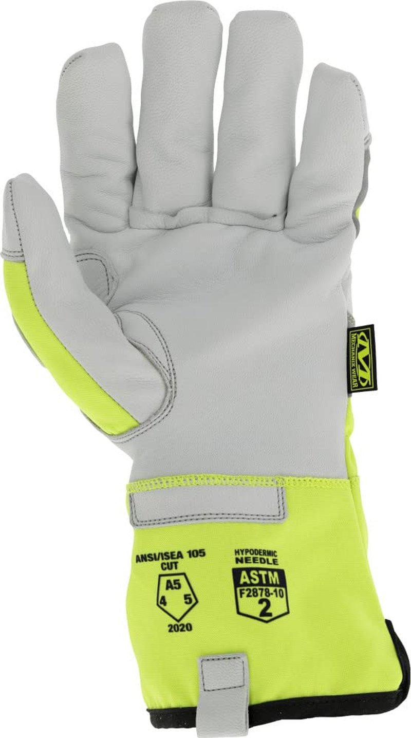 Mechanix Wear Industrial Needle Stick Hi-Viz (Large, Hi-Viz Yellow)