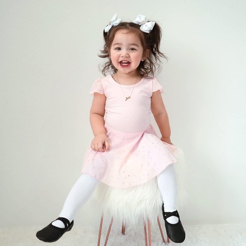 Stelle Girls' Ultra Soft Pro Dance Tight/Ballet Footed Tight(Toddler/Little Kid/Big Kid),BP+WT+TN,XS