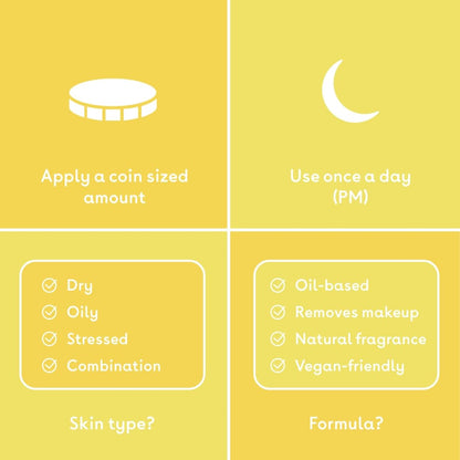 Q+A Grapefruit Cleansing Balm, Makeup Remover 125ml / 4.4fl Oz