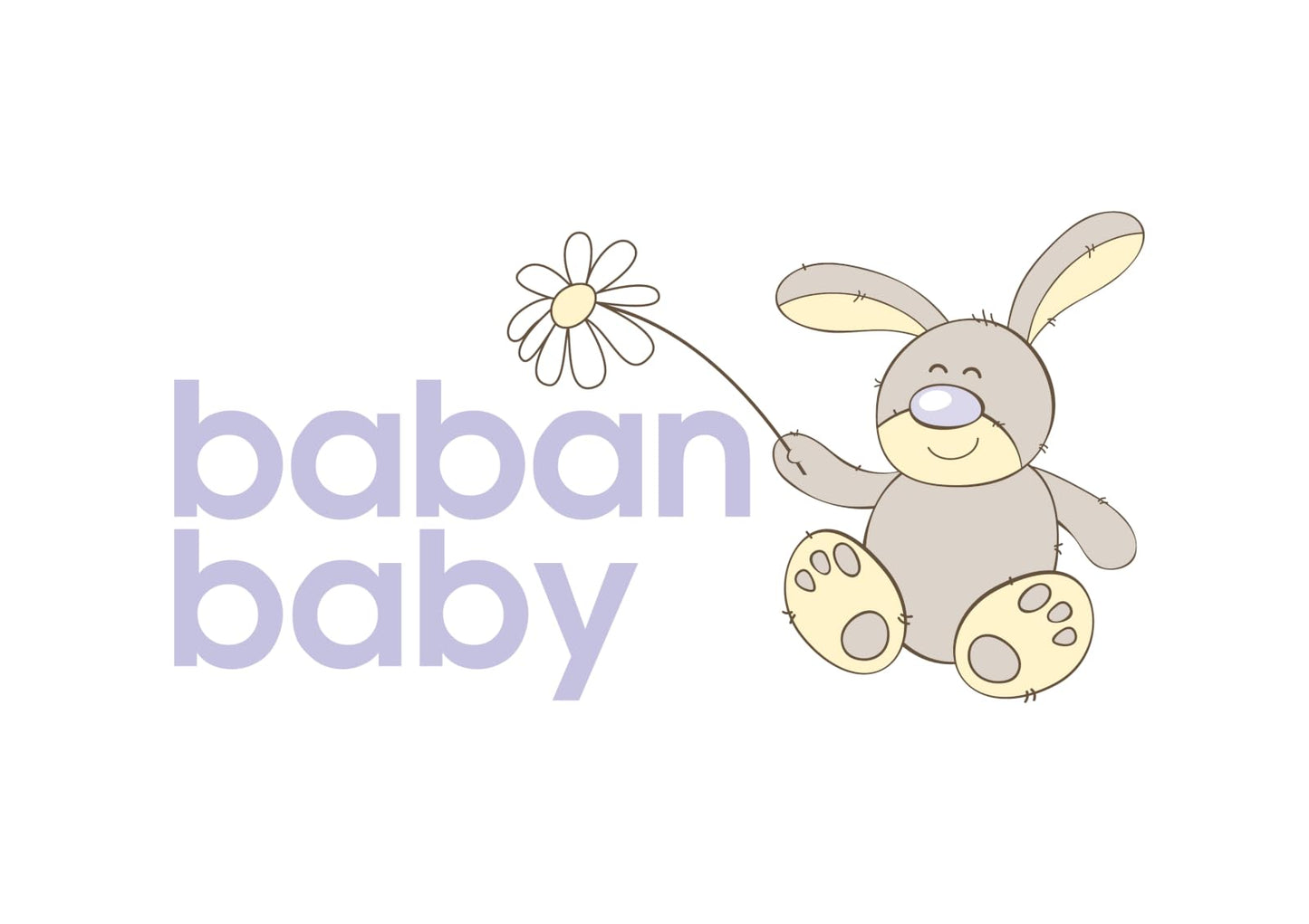 Baban Baby Baby Sleepsuits, 100% Cotton Baby Grows for Boys or Girls, British Made, 2 Pack, White, Newborn
