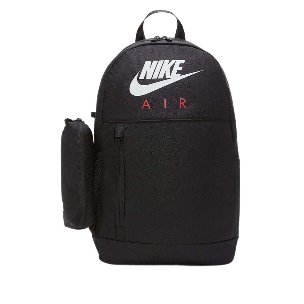 Nike Elemental Backpack, Black/Black/Red, One Size, Backpack